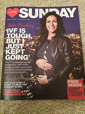 SUNDAY magazine January 2015 JULIA BRADBURY Photo cover interview