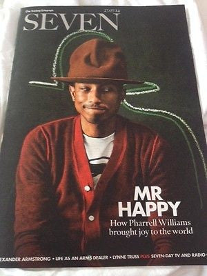 PHARRELL WILLIAMS photo cover interview SEVEN magazine JULY 2014 BRAND NEW