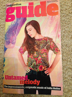 UK GUARDIAN GUIDE MAGAZINE SEPT 2015 JULIA HOLTER CRAIG ROBERTS Adam Rothenberg