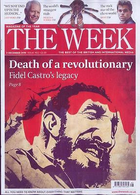 FIDEL CASTRO - DEATH OF A REVOLUTIONARY - UK THE WEEK MAGAZINE DECEMBER 3 2016