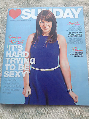 SUNDAY Magazine Davina McCall cover - 3 August 2014