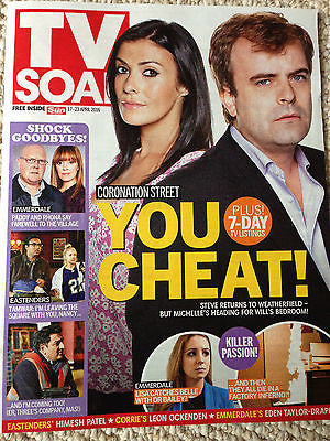 TV SOAP Magazine 17 April 2016 Kym Marsh Eden Taylor Draper Leon Ockenden