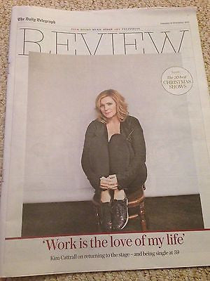 Linda KIM CATTRALL PHOTO INTERVIEW TELEGRAPH REVIEW NOV 2015 DONALD SUTHERLAND