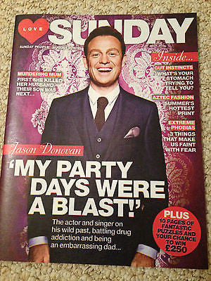 JASON DONOVAN PHOTO COVER INTERVIEW SUNDAY MAGAZINE AUGUST 2015