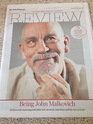 TELEGRAPH REVIEW SEPT 2016 JOHN MALKOVICH PHOTO COVER INTERVIEW JENNIFER EHLE