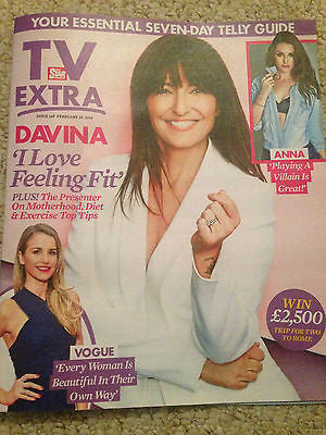 TV EXTRA Magazine February 2016 DAVINA McCALL Vogue Williams  Anna Passey