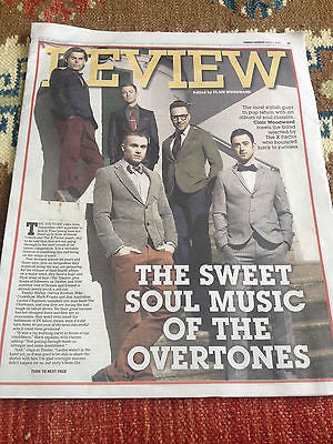 THE OVERTONES PHOTO COVER INTERVIEW EXPRESS REVIEW MARCH 2015