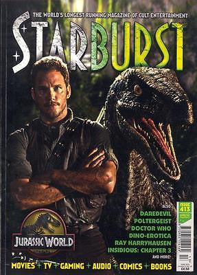 STARBURST MAGAZINE JUNE 2015 CHRIS PRATT JURASSIC WORLD PHOTO COVER