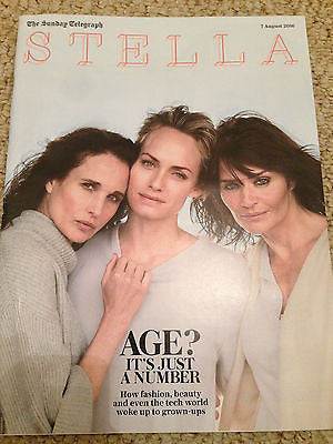 Stella magazine 7 Aug 2016 - Helena Christensen Amber Valletta Andie MacDowell