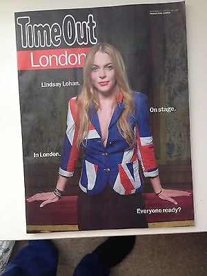 Speed-the-Plow LINDSAY LOHAN PHOTO COVER TIME OUT MAGAZINE SEPTEMBER 23 2014