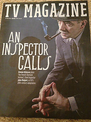 Maigret ROWAN ATKINSON PHOTO INTERVIEW TV MAGAZINE MARCH 2016 STEFAN DENNIS