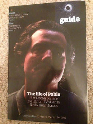 UK Guardian Guide Magazine August 2016 NARCOS Wagner Moura Angel Olsen