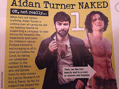 KEITH LEMON PHOTO INTERVIEW UK MAGAZINE JAN 2016 - AIDAN TURNER NIKKI SANDERSON