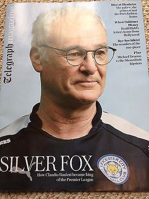 CLAUDIO RANIERI - LEICESTER CITY: Blenheim Palace UK Telegraph magazine May 2016