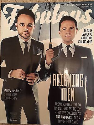 UK FABULOUS magazine - February 2017 Ant & Dec Sarah-Jane Mee