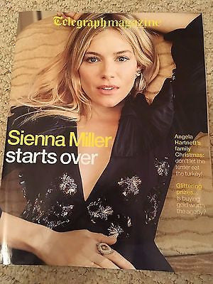 SIENNA MILLER PHOTO COVER INTERVIEW UK Telegraph Magazine December 2016