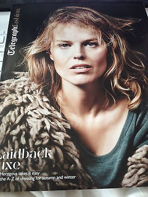 EVA HERZIGOVA PHOTO COVER TELEGRAPH FASHIN AUTUMN 2014 BONNIE CHEN JAKOB MORTON