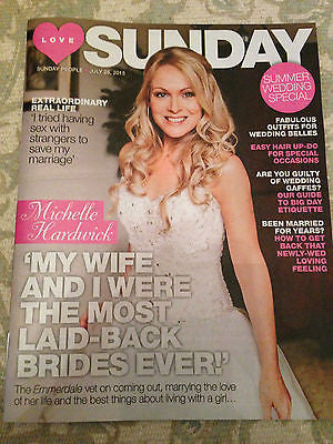 UK SUNDAY MAGAZINE - MICHELLE HARDWICK - EMMERDALE - JULY 26 2015