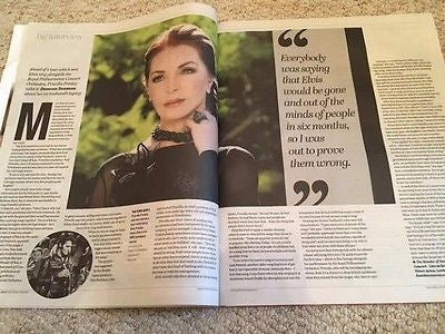 Elvis PRISCILLA PRESLEY PHOTO INTERVIEW UK YORKSHIRE POST MAGAZINE NOVEMBER 2016