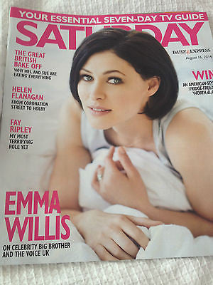 Saturday Magazine Aug 2014 Emma Willis Norman Bowler Ellie Harrison Fay Ripley