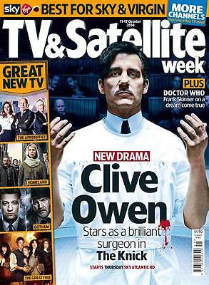 the knick CLIVE OWEN PHOTO COVER TV & SATELLITE MAGAZINE OCTOBER 2014