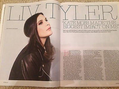 LIV TYLER PHOTO INTERVIEW UK STELLA MAGAZINE - AUGUST 2016 NEW