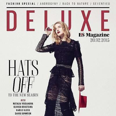 NATALIA VODIANOVA STUNNING PHOTO COVER INTERVIEW DELUXE MAGAZINE FEBRUARY 2015