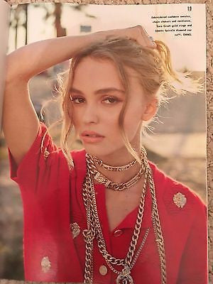 Lily-Rose Depp (Johnny) Photo Cover Interview Style UK magazine December 2016