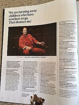 FT Weekend Magazine April 2017 Evelyn Glennie Photo Interview - Michael Morpurgo