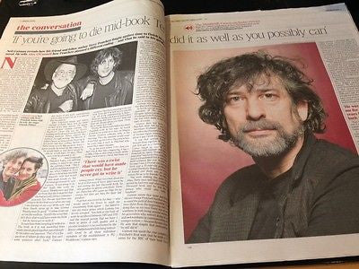 NEIL GAIMAN photo interview TIMES REVIEW AUGUST 2015 IVO VAN HOVE