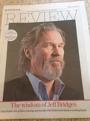 JEFF BRIDGES Photo Cover Interview Telegraph Review August 2016 ISABELLE HUPPERT