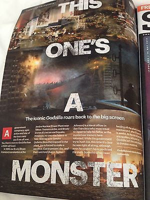 Godzilla AARON JOHNSON Special Photo Cover MAGAZINE May 2014 BRAND NEW