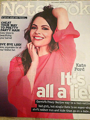 KATE FORD PHOTO COVER INTERVIEW NOTEBOOK MAGAZINE DEC 2015 - VERNE TROYER