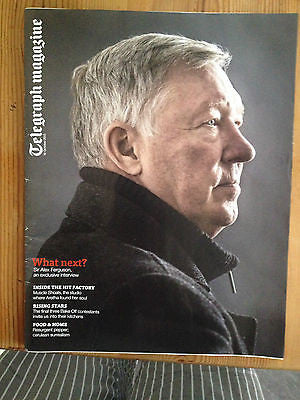 NEW Telegraph Magazine SIR ALEX FERGUSON Retirement Silvia Venturini Fendi Moby