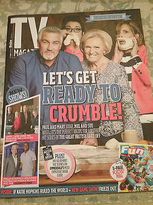 TV MAGAZINE AUG 2015 MARY BERRY PAUL HOLLYWOOD CHARLEY WEBB BRIAN CONLEY