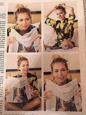 SIENNA MILLER PHOTO COVER INTERVIEW UK Telegraph Magazine December 2016