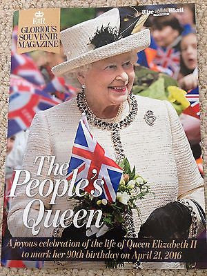 MAIL ON SUNDAY GLOSSY PHOTOS UK MAGAZINE QUEEN ELIZABETH II 90th Birthday Issue
