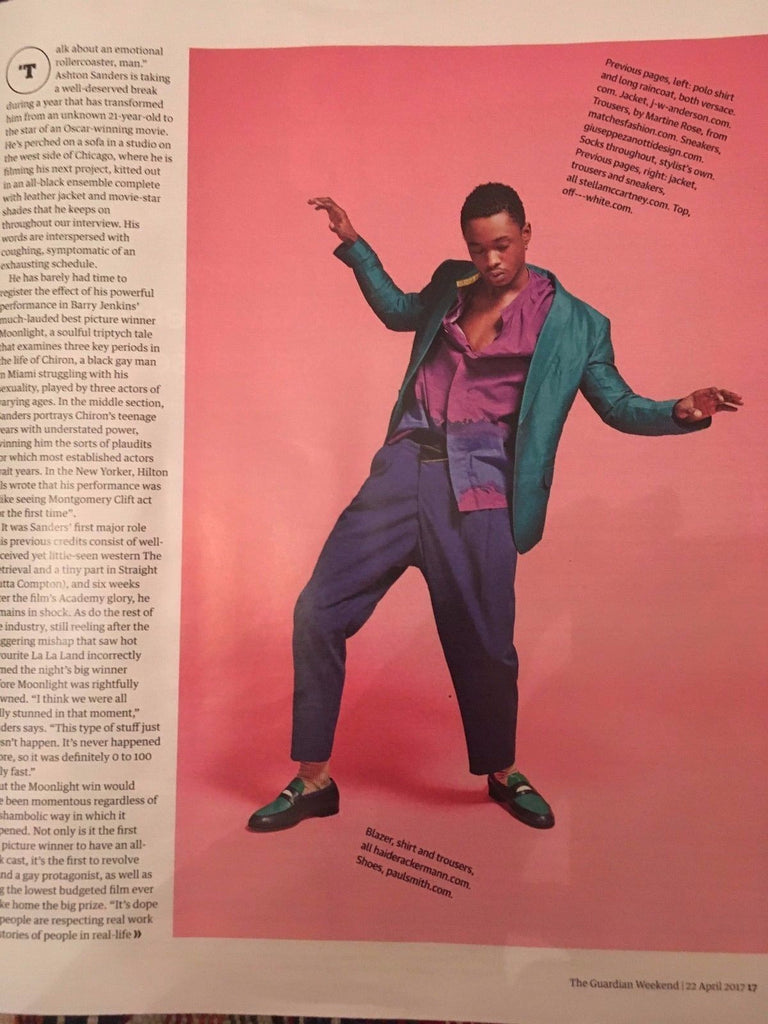 UK Guardian Weekend Magazine April 2017 Moonlight Ashton Sanders Cover Interview