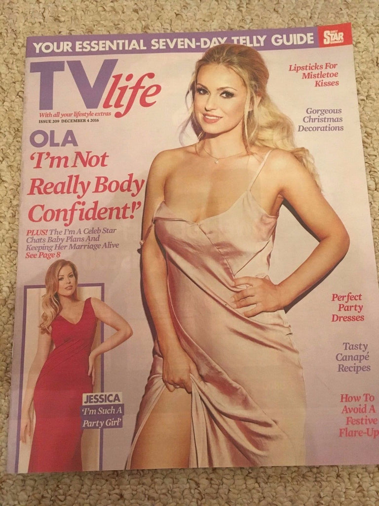 TV LIFE MAGAZINE 12/2016 OLA JORDAN PHOTO COVER INTERVIEW - EDEN TAYLOR-DRAPER