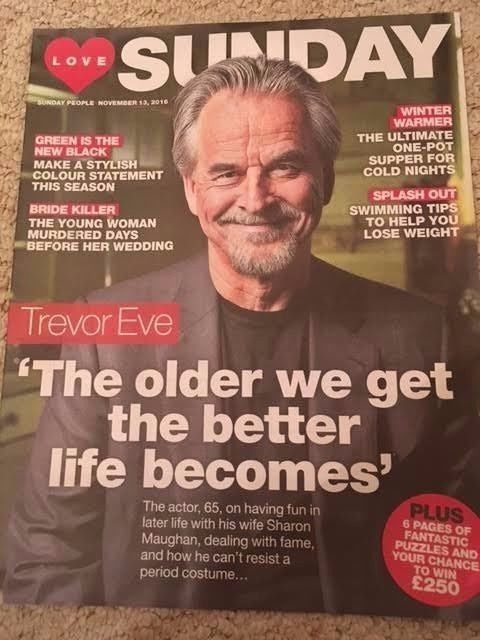 LOVE Sunday Magazine November 2016 TREVOR EVE PHOTO COVER INTERVIEW