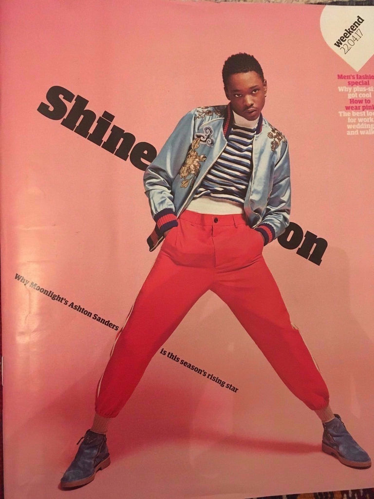 UK Guardian Weekend Magazine April 2017 Moonlight Ashton Sanders Cover Interview