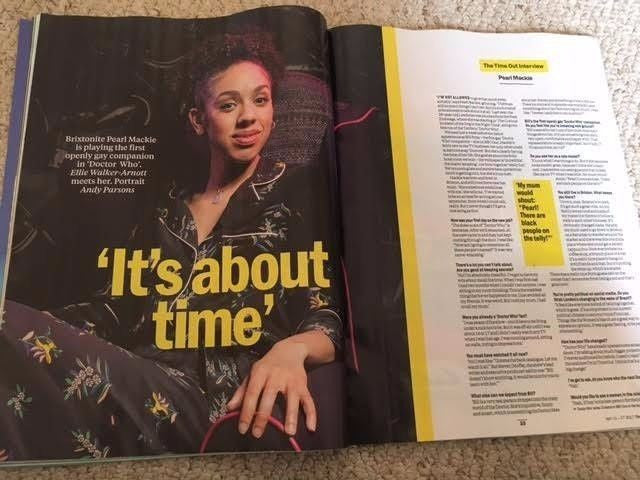 Time Out Magazine April 2017 Doctor Who Pearl Mackie Photo Interview