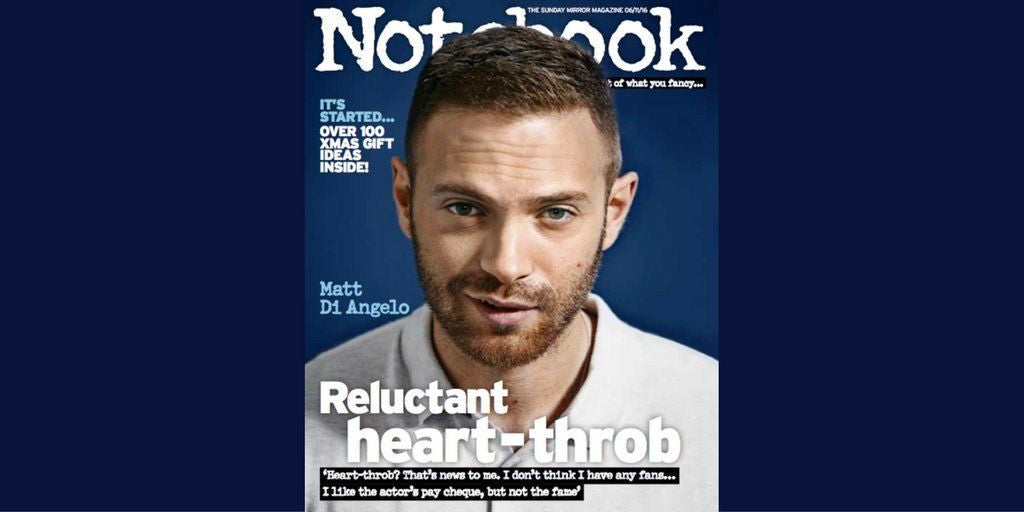 Notebook Matt Di Angelo Cover & Interview - UK One Day Only - Kevin McKidd