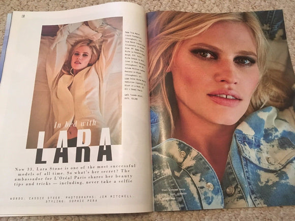 LARA STONE - Cover Interview Sunday Times Style UK magazine 25th June 2017