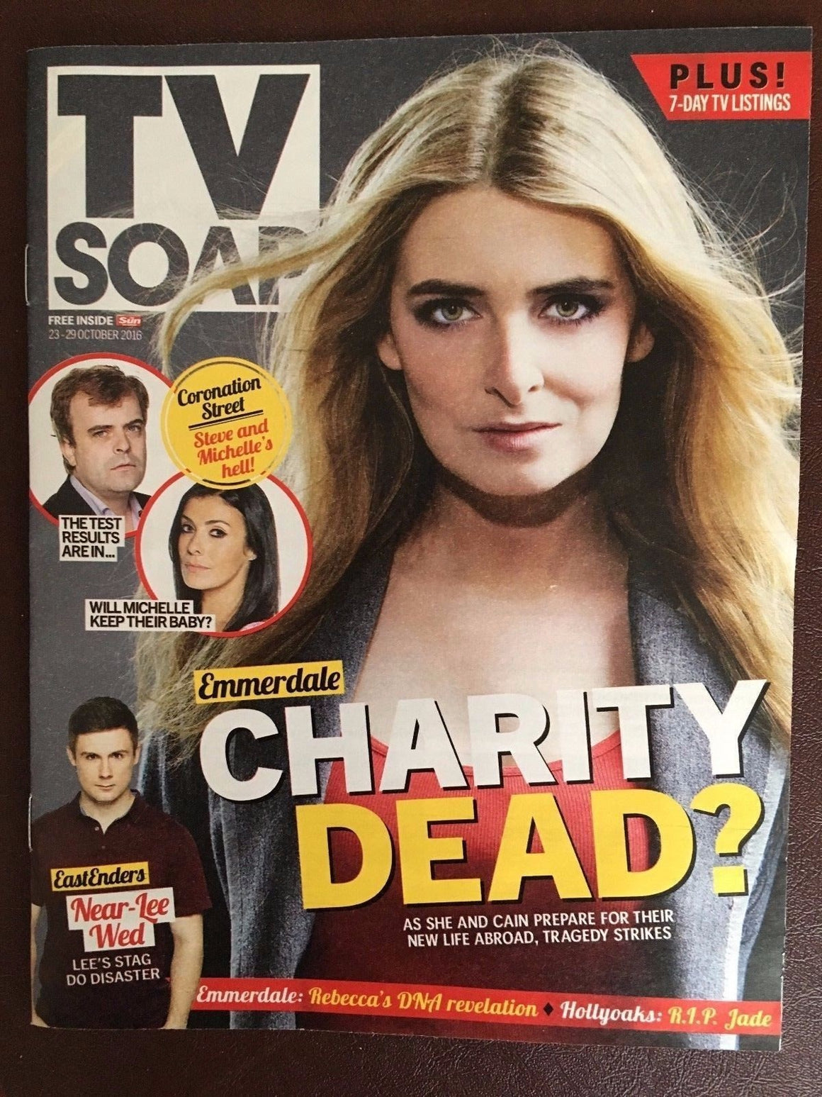 TV SOAP Magazine October 2016 Emmerdale EMMA ATKINS Mikey North Jeff Hordley