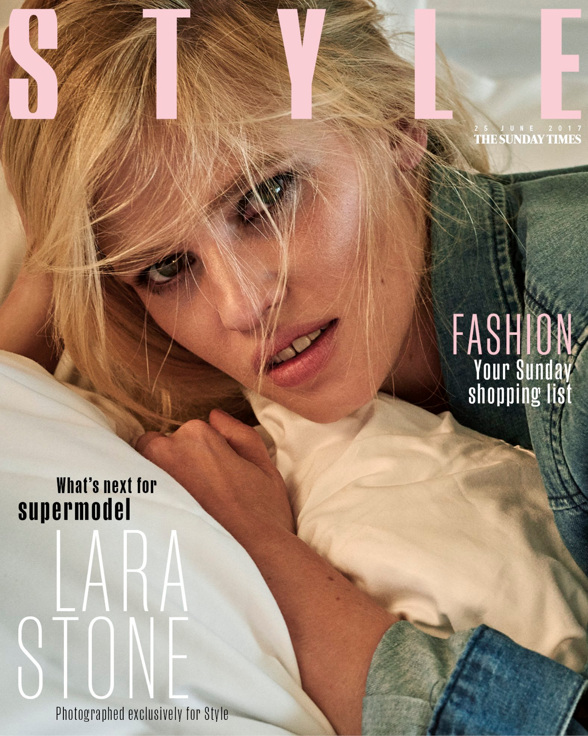 LARA STONE - Cover Interview Sunday Times Style UK magazine 25th June 2017