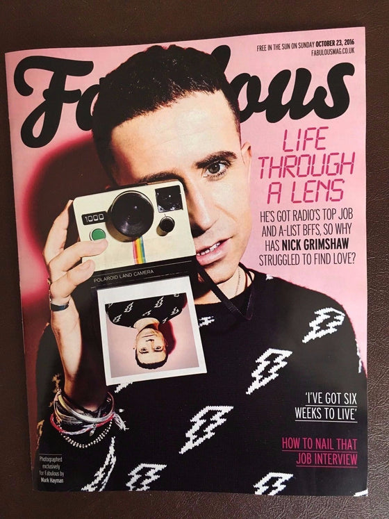 FABULOUS Magazine October 2016 NICK GRIMSHAW Photo Cover Interview