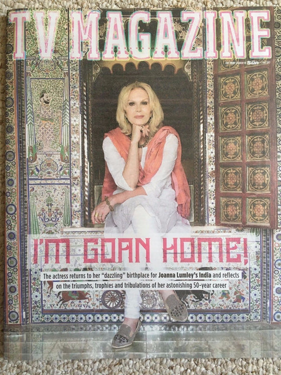 SUN TV Magazine 07/2017 JOANNA LUMLEY UK Photo Cover Interview Charlie Stayt