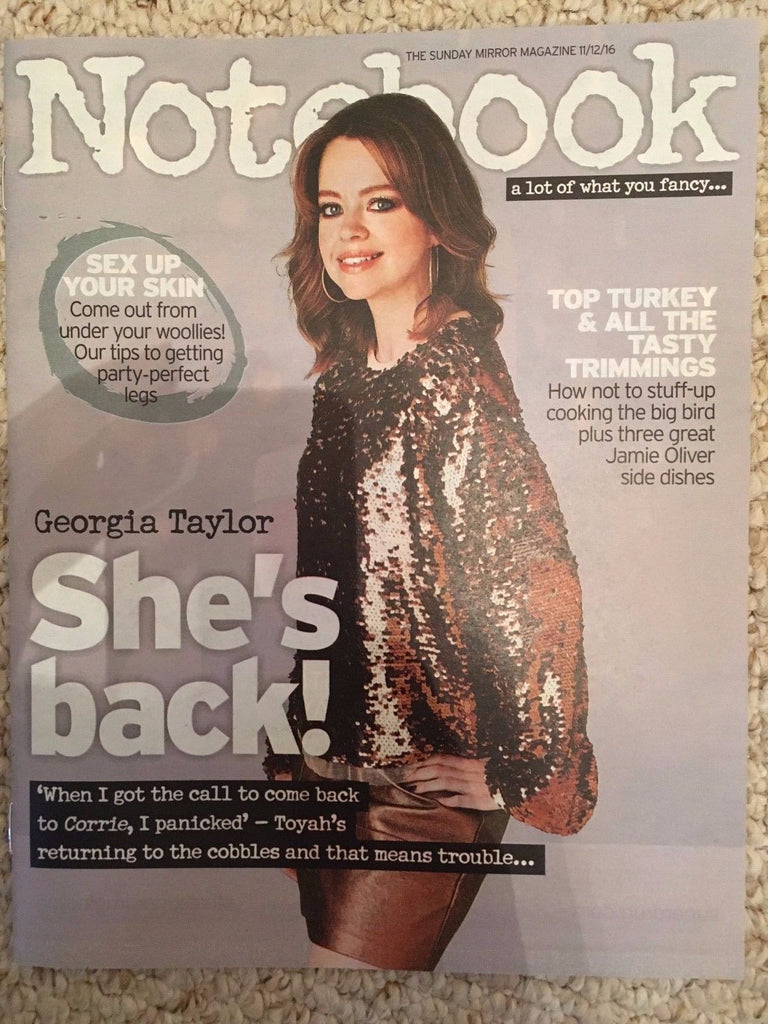 NOTEBOOK MAGAZINE December 2016 Georgia Taylor Photo Cover Anastacia Interview