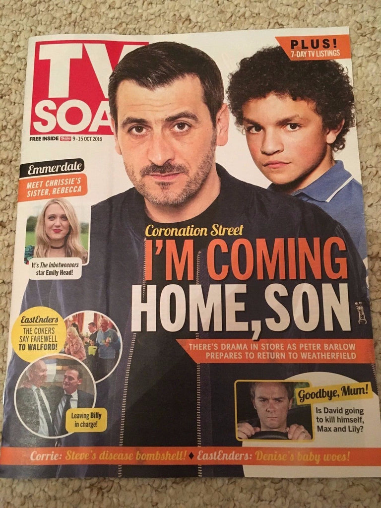 TV SOAP Magazine Oct 2016 Chris Gascoyne Roger Sloman Emily Head Davinia Taylor